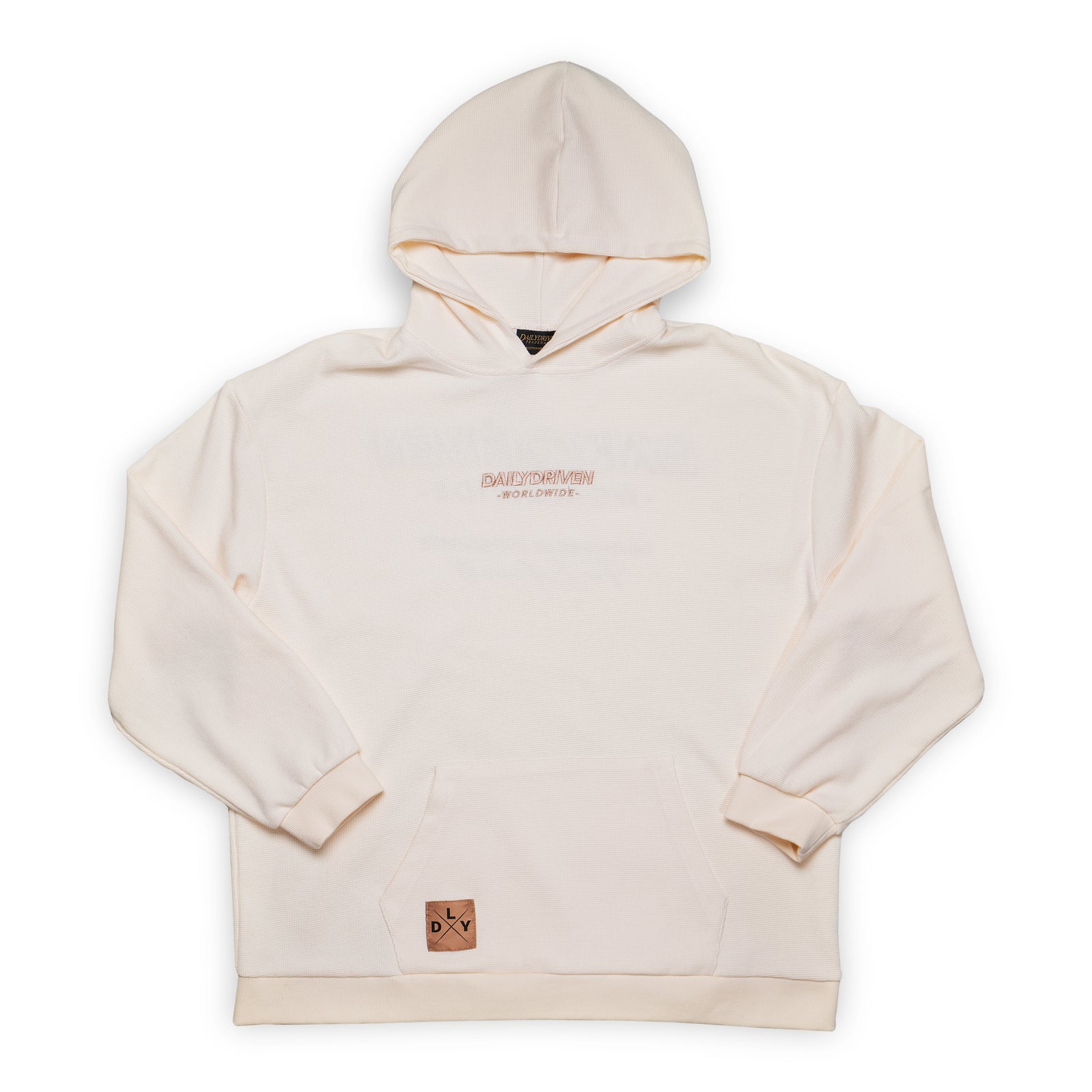 DailyDriven "The Boyfriend" Waffle Cream Hoodie