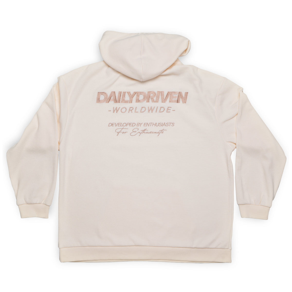 DailyDriven "The Boyfriend" Waffle Cream Hoodie