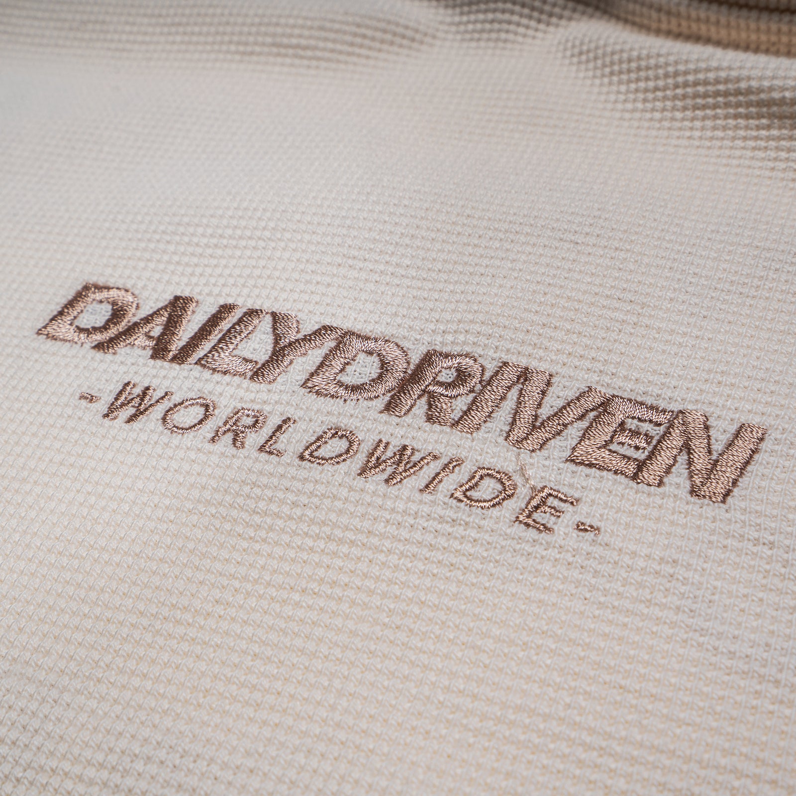 DailyDriven "The Boyfriend" Waffle Cream Hoodie