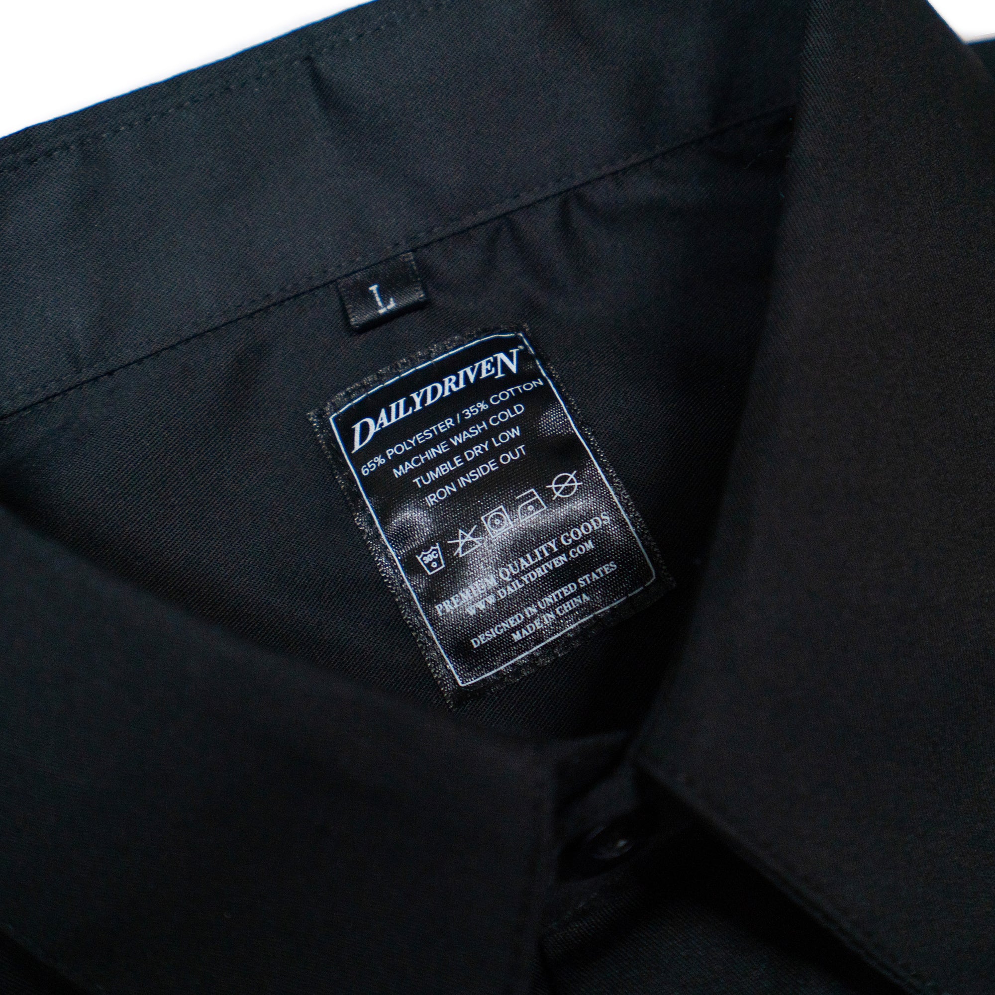 DailyDriven Demon Garage Poplin Work Shirt M / Black DailyDriven Demon Garage Poplin Work Shirt M / Black