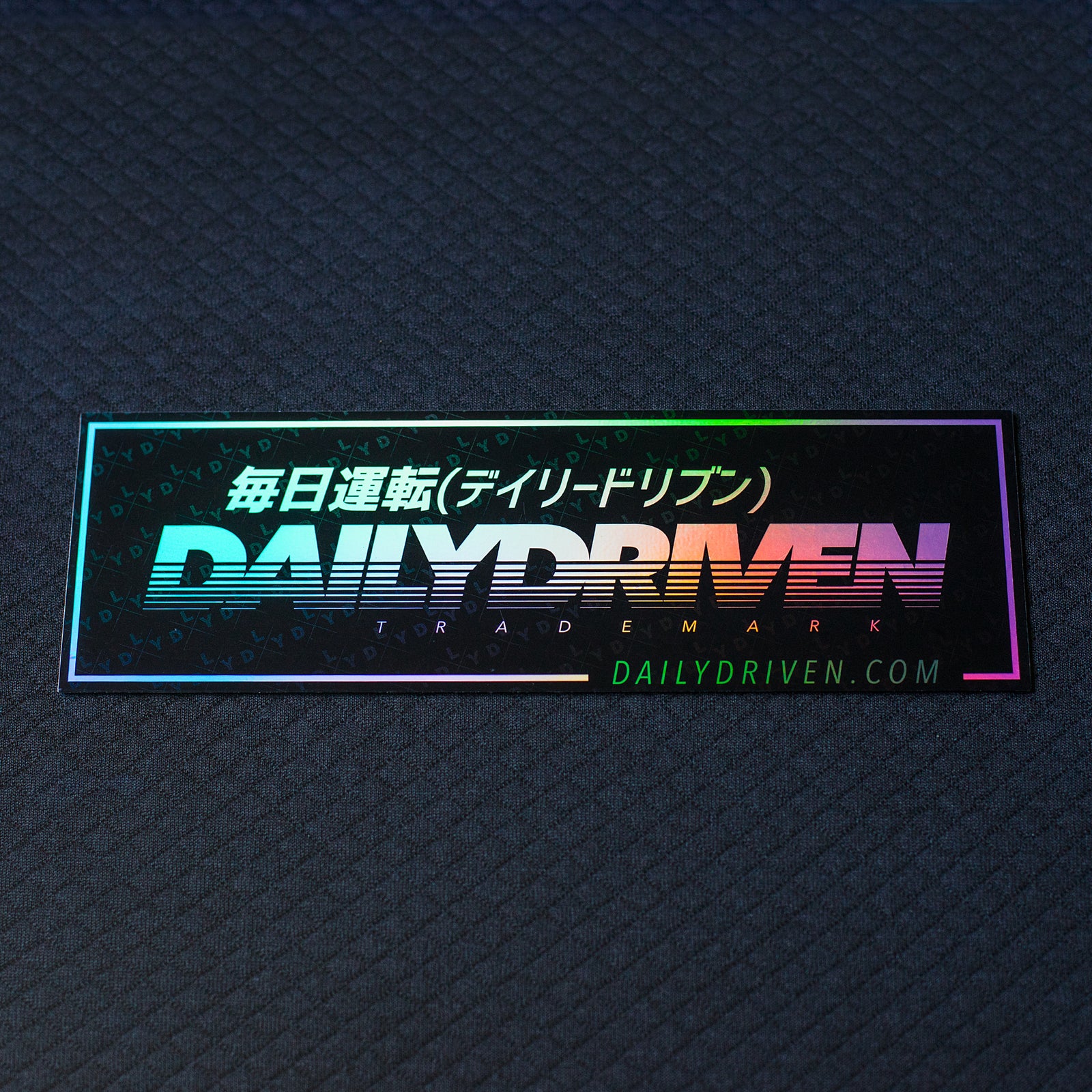 DailyDriven Trademark Oil Chrome Bumper Sticker Free