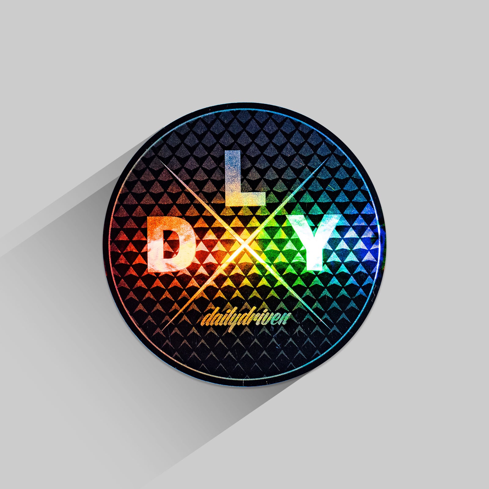 DailyDriven Holo Diamond 3" Oil Chrome Sticker