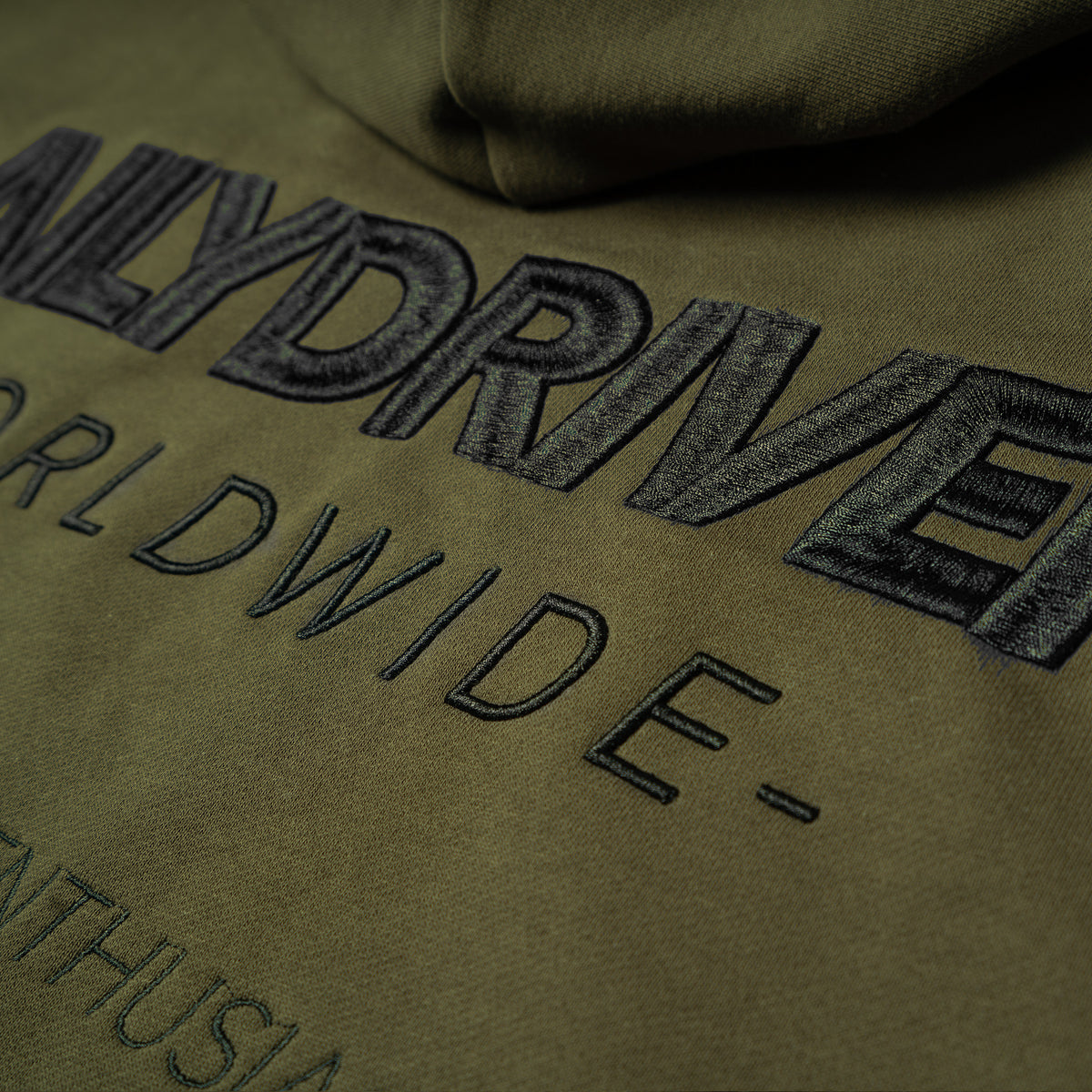 DailyDriven Oversized Olive Hoodie