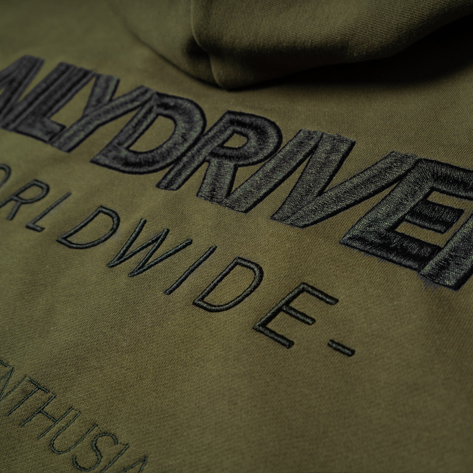 DailyDriven Oversized Olive Hoodie