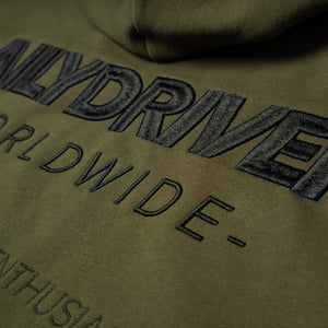 DailyDriven Oversized Olive Hoodie