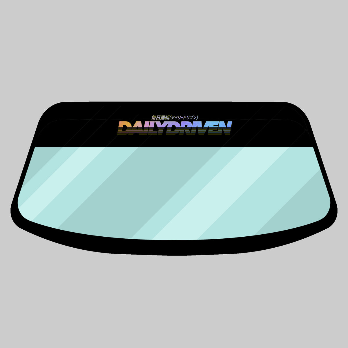 DailyDriven Fade Visor Windshield Banner