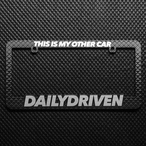 dailydriven license plate frame